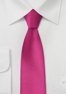Smalle stropdas rood roze