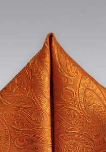 Decoratieve sjaal paisley motief oranje