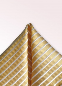 Decoratieve sjaal geel wit gestreept