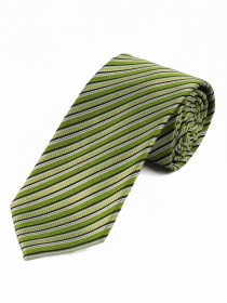 Markante  breite Krawatte gestreift tiefschwarz weiß grün