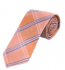 Zakelijke stropdas Sevenfold ruitmotief koper