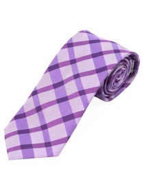 Krawatte Sevenfold Karo-Muster violett