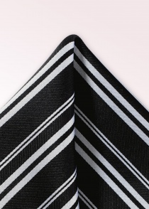 Decoratieve sjaal streep design asfalt zwart parel