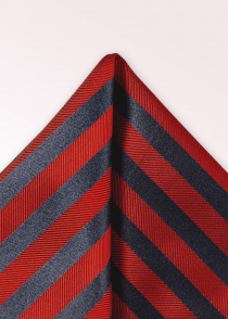Zakdoek gestreept ontwerp rood en antraciet