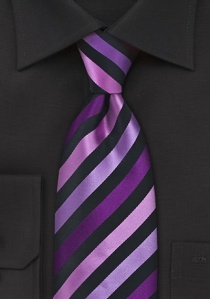 business stropdas strepen design in zwart