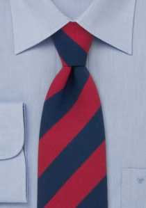 Atkinsons Tie Stripes blauwrood