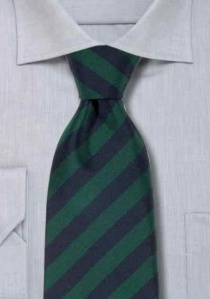 Atkinsons Club Tie, groenblauw gestreept