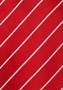Elegante stropdas brede rode strepen