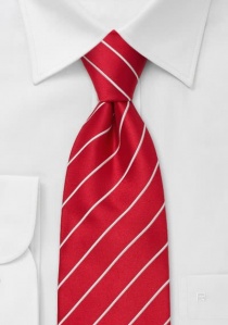 Rode stropdas gestreept