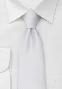 Clip stropdas van micro fiber wit
