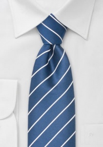 stropdas elegance in koningsblauw strepen