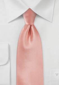 Zalm roze stropdas
