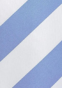 stropdas strepen licht blauw en wit