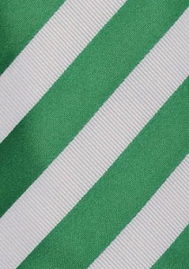 Krawatte unifarben gestreift waldgrün