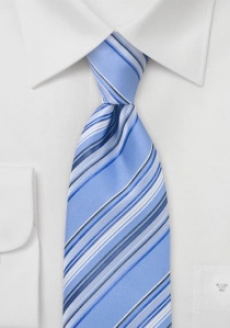 Krawatte Streifendessin hellblau