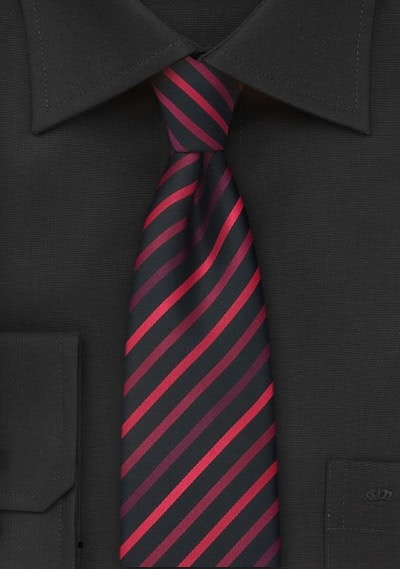 poort Drink water Factureerbaar Smalle stropdas rood zwart | Stropdas-Mode
