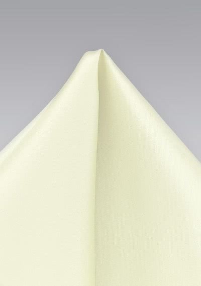 Grafiek Lada Smeltend Pochet Italiaanse zijde effen creme kleurig | Stropdas-Mode