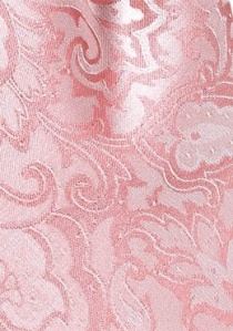 Herenstrikje en pochet in roze
