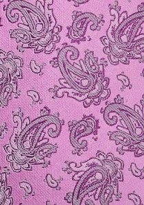 Roze Paisley stropdas