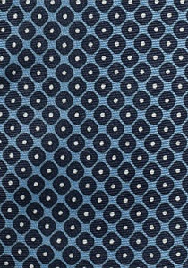 Seidenschal breit Ornament-Design himmelblau