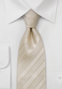 Clip-on stropdas voor de bruidegom gestreept in
