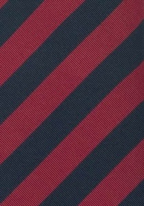 Devon clip stropdas in rood/navy