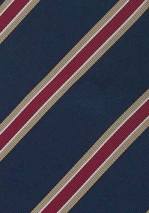 Cambridge XXL stropdas in marineblauw, rood en