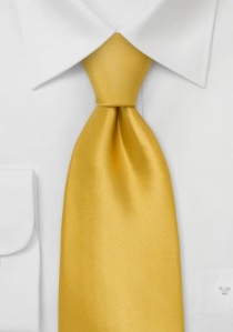 Clip-Krawatte goldgelb