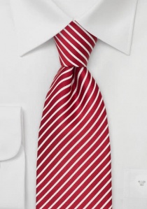 Gestreepte stropdas rood wit