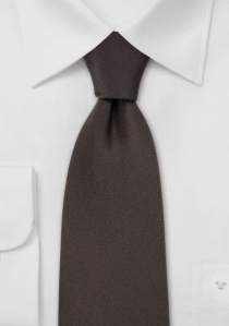 Uni kleurige stropdas mocca