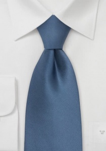 Zijden clip stropdas blauw