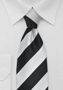 Gestreepte stropdas zwart-wit