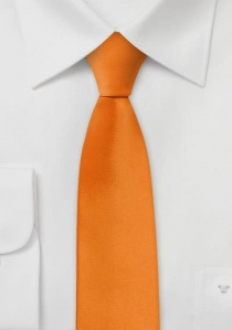 Smalle stropdas oranje