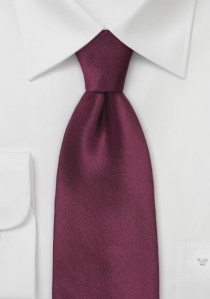 Lange stropdas donker bordeaux