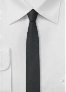 Stropdas extra slank zwart