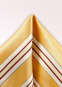 Decoratieve sjaal gestreept goud-licht wit midden