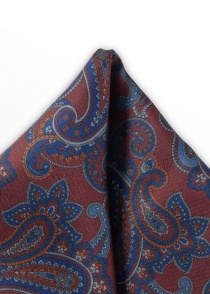 Decoratieve sjaal paisley patroon donkerrood