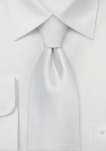 Edle XXL-Krawatte weiß