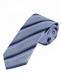 Lange zakelijke stropdas structuur lijnen ijsblauw