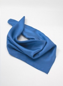 Zijden dames sjaal middelblauw