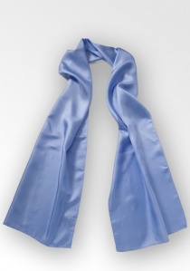 Dames sjaal zijde lichtblauw