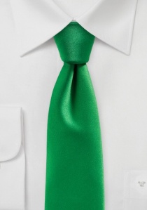 Modische Krawatte einfarbig edelgrün