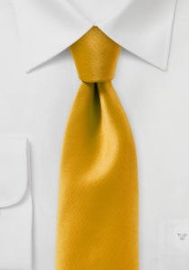 Modieuze zakelijke stropdas monochroom geel