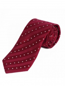 Zakelijke stropdas polka dots lijnen rood