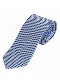 XXL stropdas verticale strepen koningsblauw