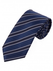 XXL Business Tie Stripe Design Koningsblauw