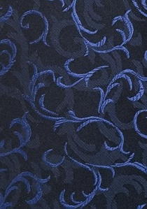 Zakenstropdas zwart blauw