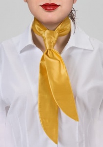 Dames stropdas effen geel
