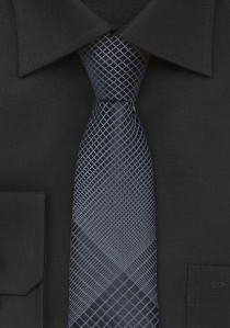 Trendig schmal geformte Krawatte anthrazit