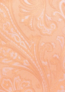 Stropdas gecultiveerd paisley patroon abrikoos